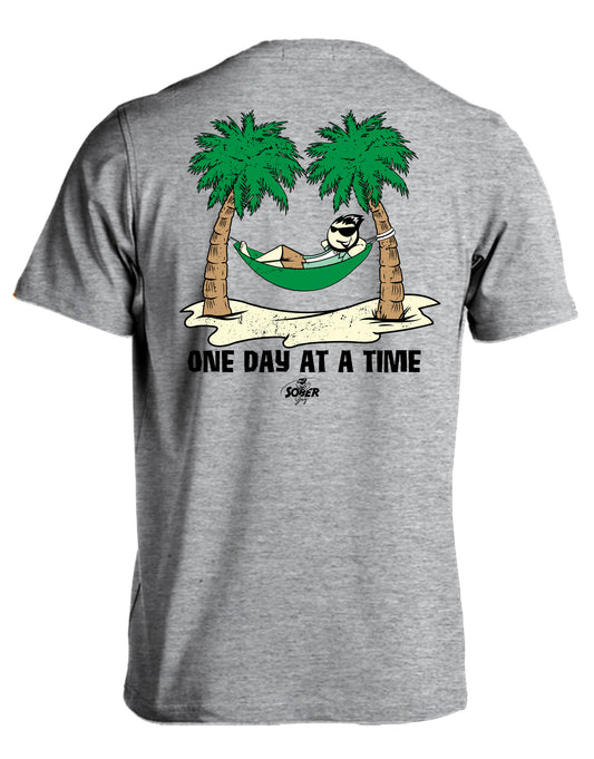 One Day At A Time-Sober Guy Tee Shirt