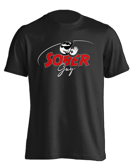 Sober Guy Powered by Sobriety-Tee Shirt
