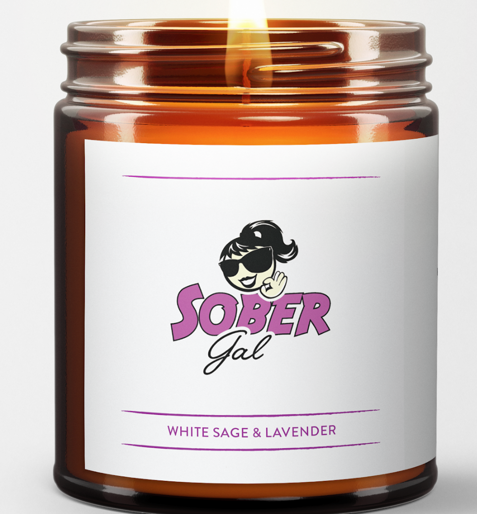 Virgins On Fire Sober Gal Candle