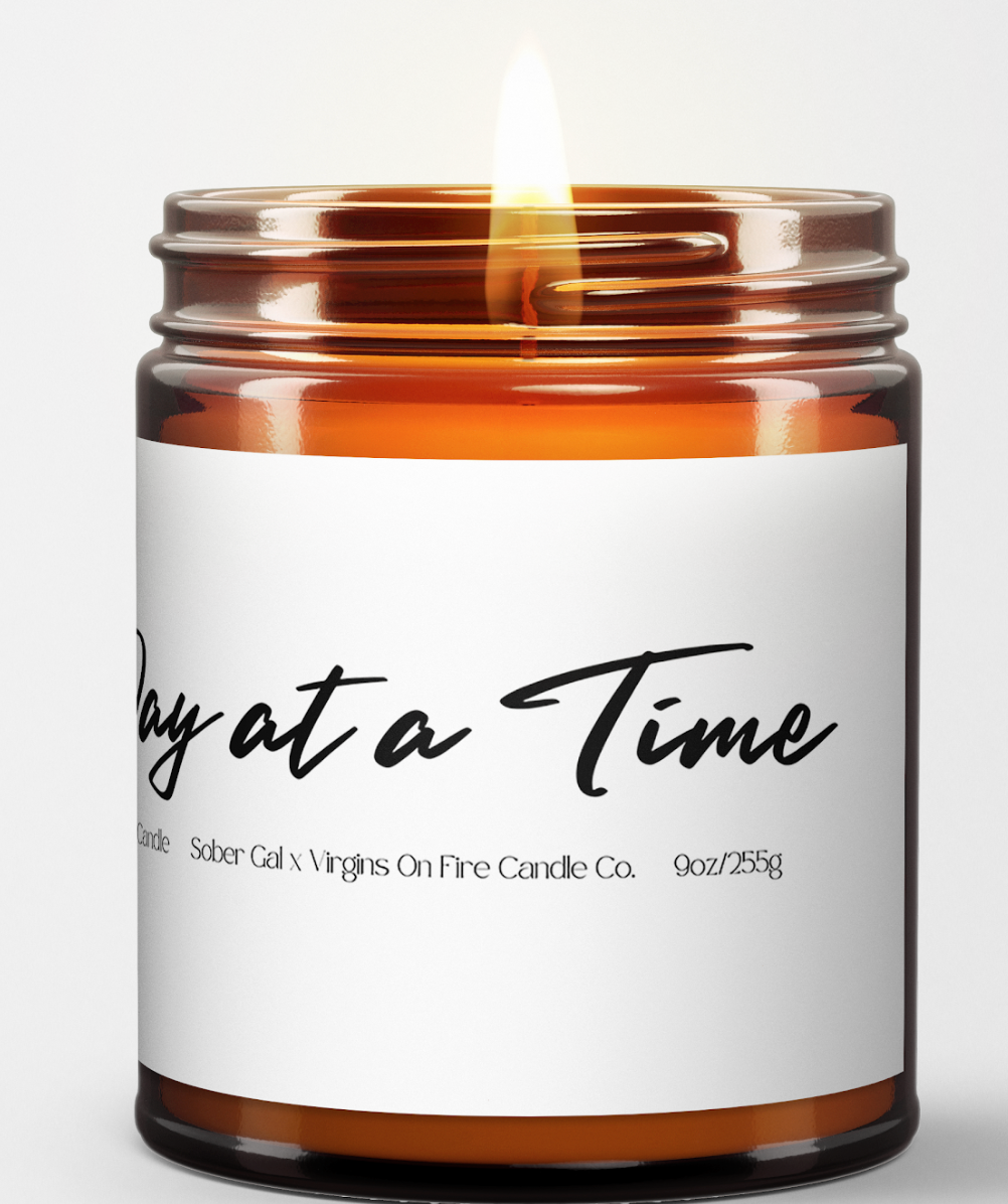 Virgins On Fire Sober Gal Candle-One Day at a Time Candle