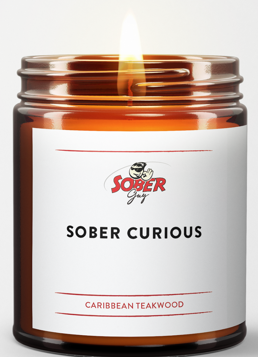 Virgins On Fire Sober Guy-Sober Curious Candle