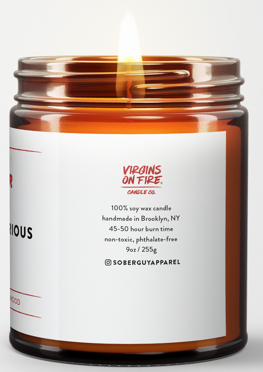 Virgins On Fire Sober Guy-Sober Curious Candle